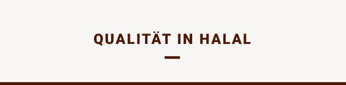 Qualität in Halal
